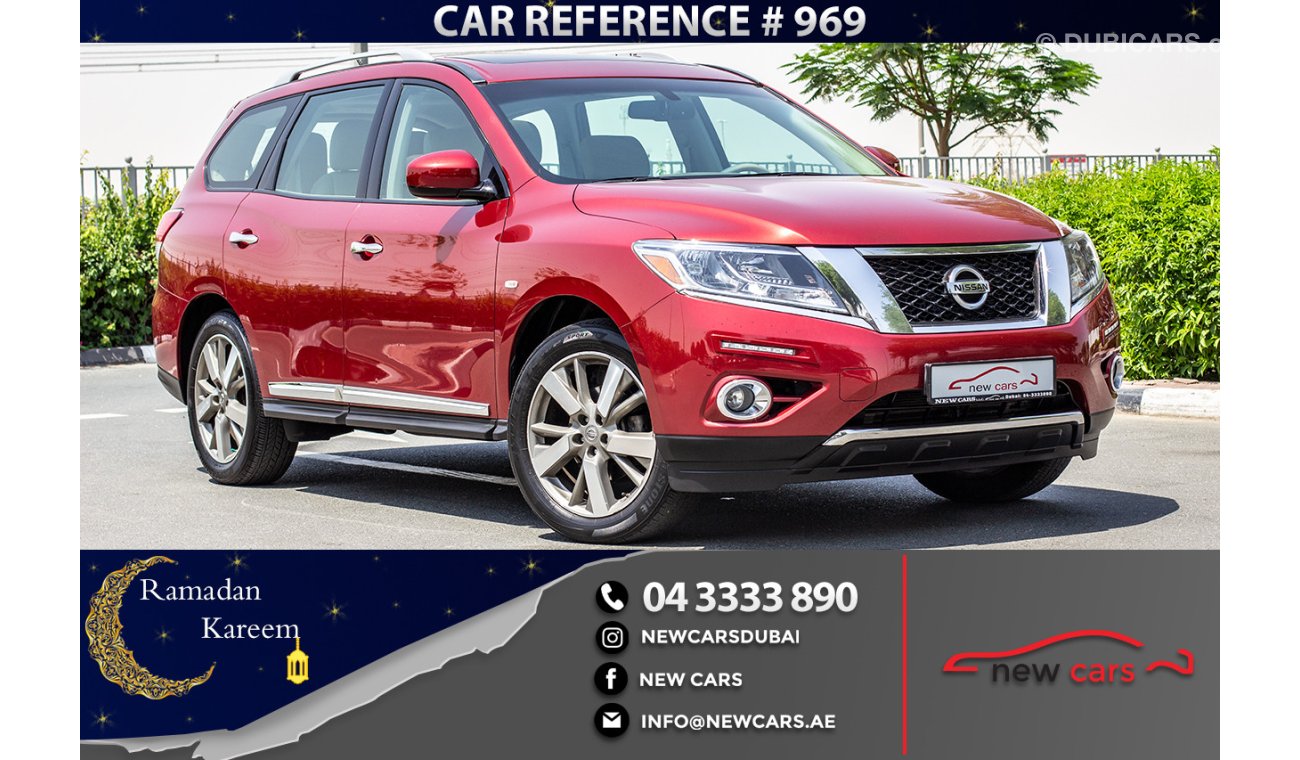 Nissan Pathfinder NISSAN PATHFINDER LOADED - 2014 - GCC - ZERO DOWN PAYMENT - 1100 AED/MONTHLY - 1 YEAR WARRANTY