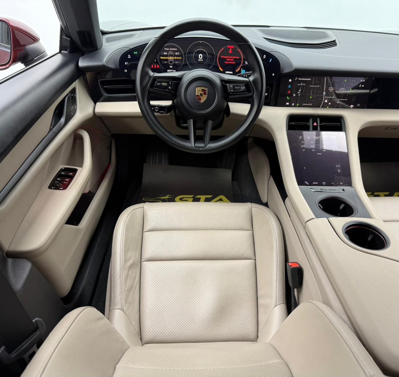 بورش تايكان Base 2022 Porsche Taycan ,Al Nabooda Warranty ,Full Service History ,GCC