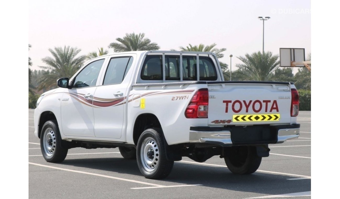 تويوتا هيلوكس GL 2019 | HILUX GL D/C 2.7L - 4X4 - PETROL - M/T WITH GCC SPECS AND EXCELLENT CONDITION