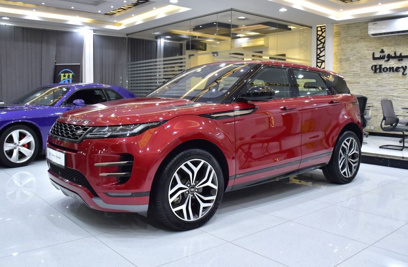 Land Rover Range Rover Evoque R-DYNAMIC HSE P250 EXCELLENT DEAL for our Land Rover Range Rover Evoque R-Dynamic ( 2021 Model ) Red Color GCC Specs