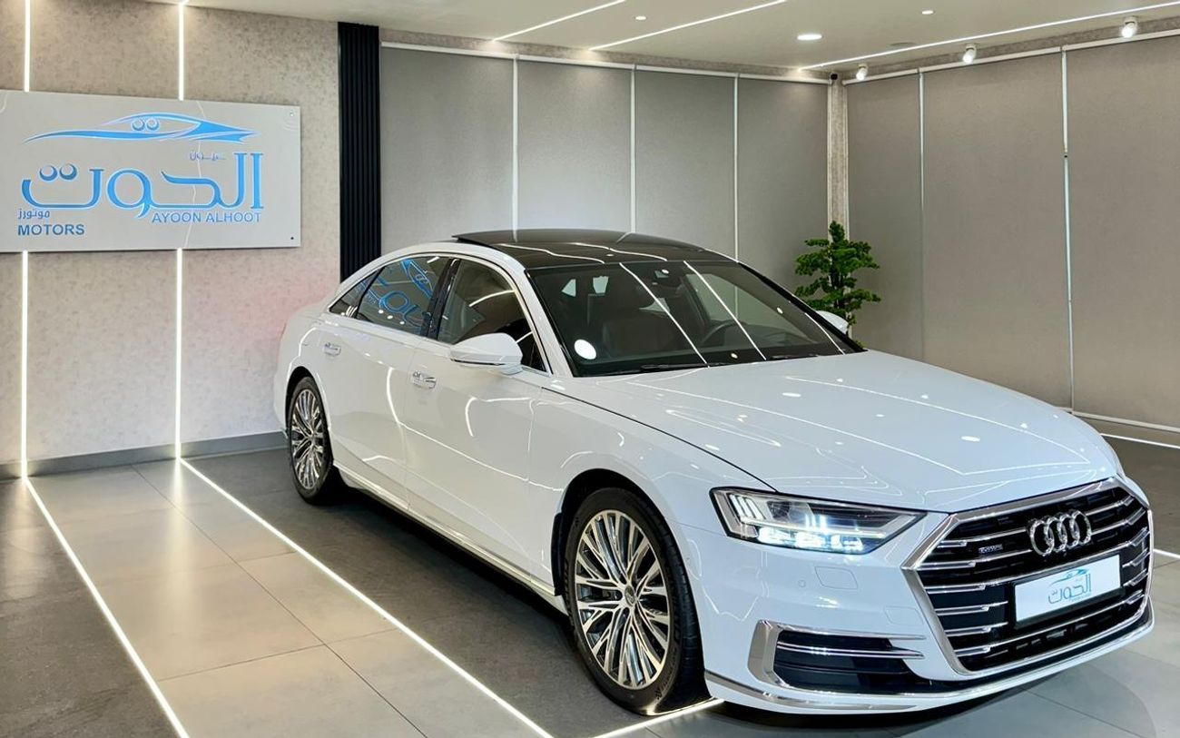أودي A8 L 60 TFSI Quattro 4.0L (454 HP) AMAZING VIP AUDI A8 TFSI V6 || F.S.H || GCC || EXCELLENT PERFORMANCE