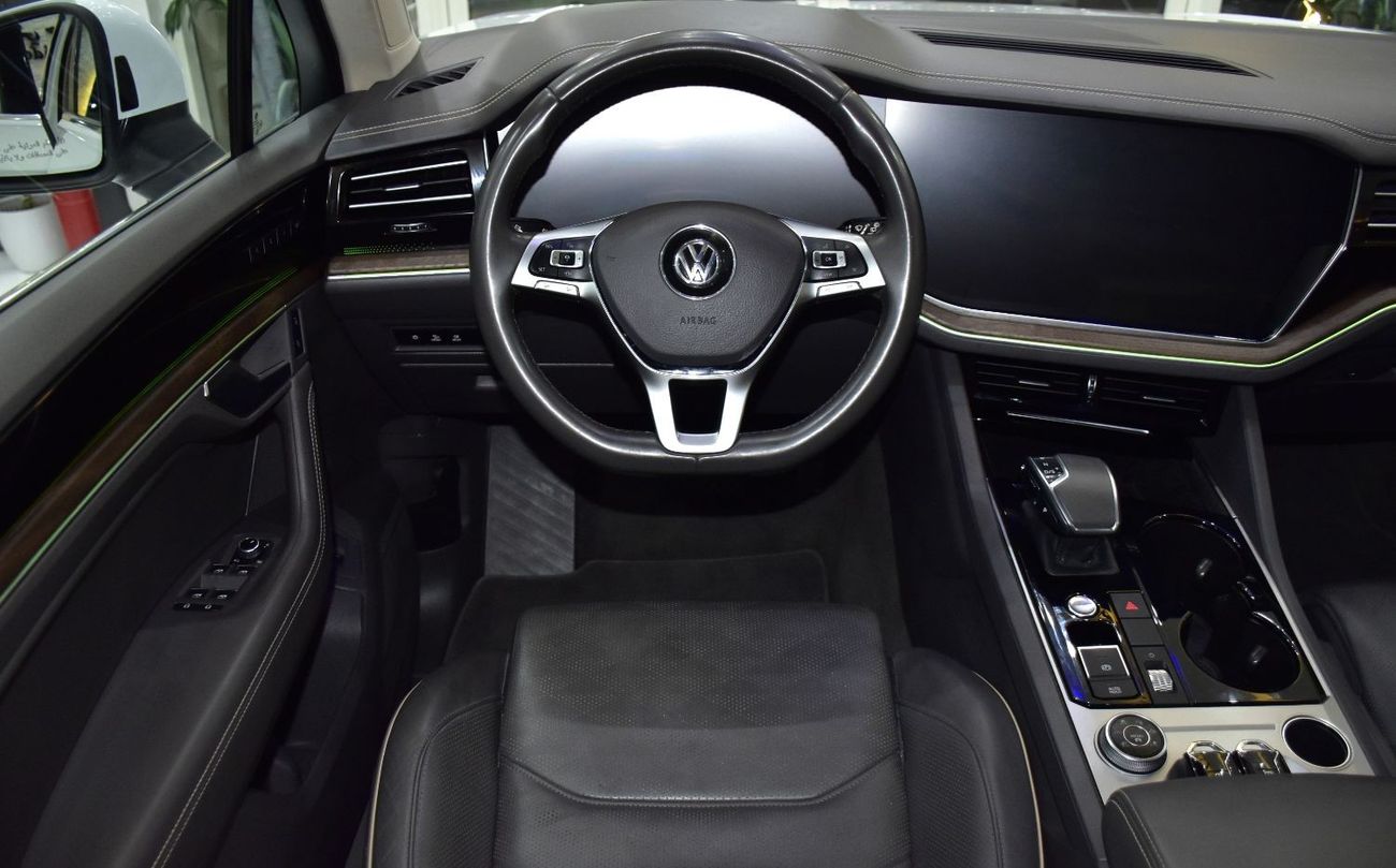 Volkswagen Touareg EXCELLENT DEAL for our Volkswagen Touareg ( 2019 Model ) in White Color GCC Specs