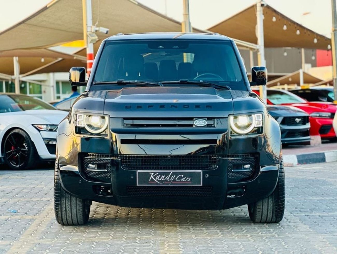 لاند روفر ديفندر 110 X P400 3.0L | Monthly AED 5950/- | 0% DP | Blindspot | Leather Interior | # 92966