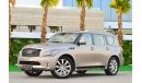 إنفينيتي QX80 Platinum | 2,135  (4 years) P.M | 0% Downpayment | Amazing Condition!