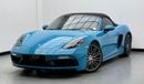 Porsche 718 Boxster GTS 2.5L 2019 Porsche 718 Boxster GTS, Porsche Service history, 1 Year Warranty, GCC