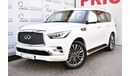 إنفينيتي QX80 AED 3359 PM | LUXURY 5.6L V8 4WD GCC DEALER WARRANTY
