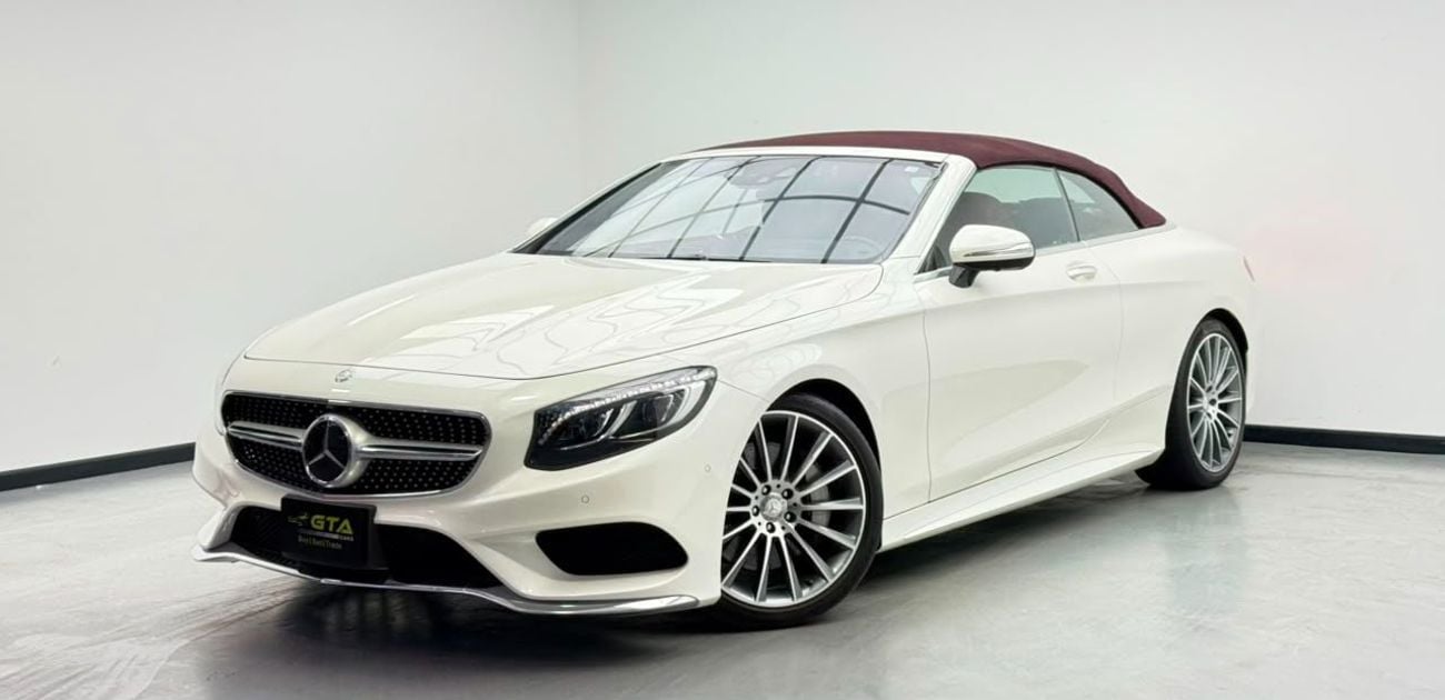 Mercedes Benz S550 STD 2017 Mercedes-Benz S550 Cabriolet, Excellent Condition, Japanese Specs