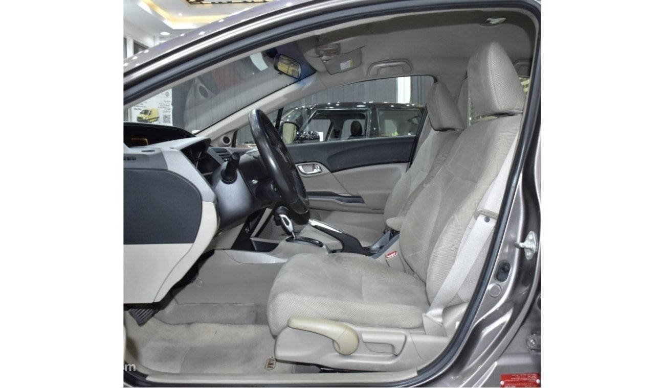 Honda Civic EXCELLENT DEAL for our Honda Civic i-Vtec 1.8L ( 2012 Model ) in Grey Brown Color GCC Specs