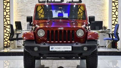 جيب رانجلر EXCELLENT DEAL for our Jeep Wrangler Unlimited SAHARA ( 2012 Model ) in Maroon Color GCC Specs