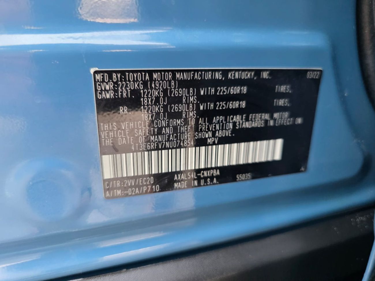 تويوتا راف ٤ 2.5L XSE hybrid