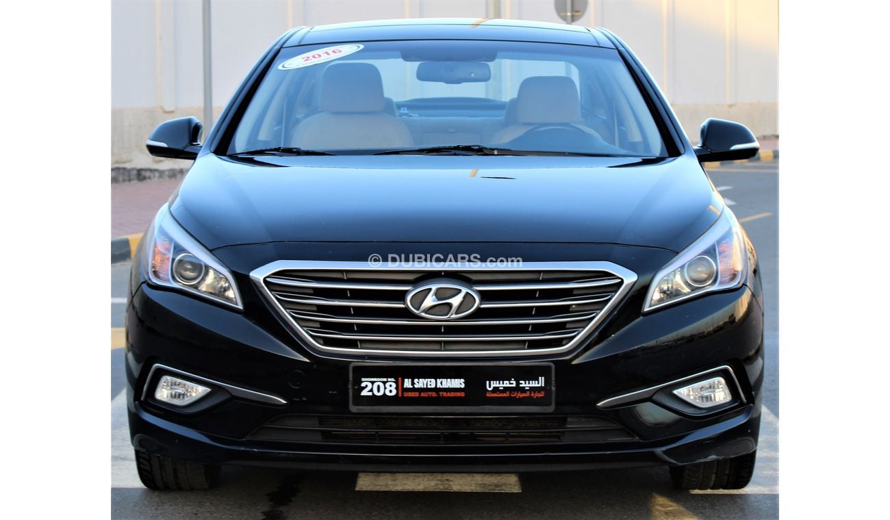 هيونداي سوناتا هيونداي سوناتا 2016 خليجي بحالة ممتازة فل اوبشن بدون حوادث نظيفه جدا من الداخل والخارج