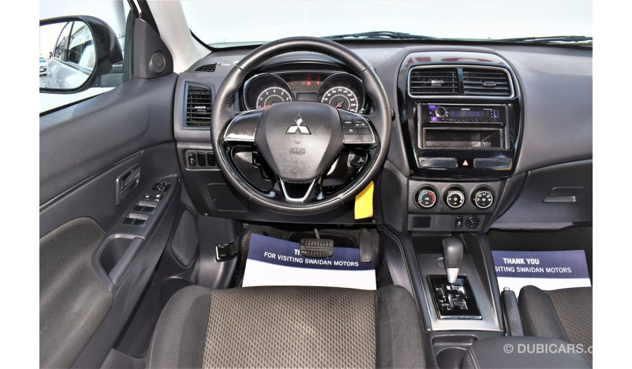 Mitsubishi ASX AED 689 PM | 2.0L GLX 2WD GCC WARRANTY