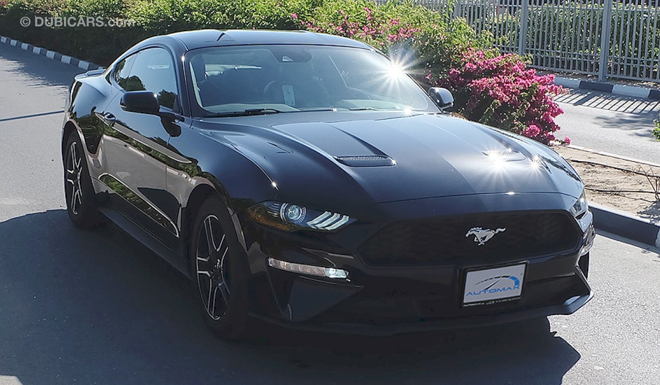 Ford Mustang Ecoboost 2018, GCC, 0km w/ 3 Years or 100K km Warranty and 60K km Service from Al Tayer Motors