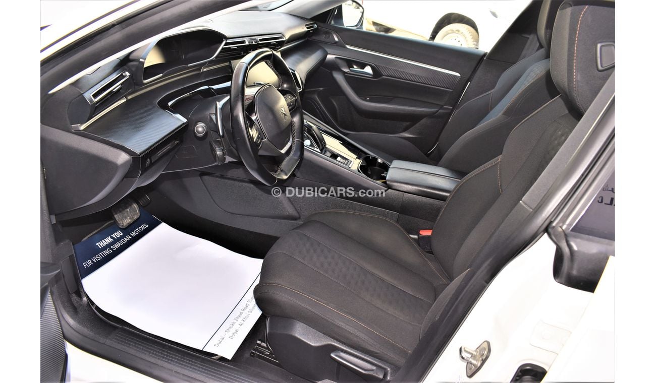 Peugeot 508 AED 1370 PM | 1.6L R8 ACTIVE GCC DEALER WARRANTY