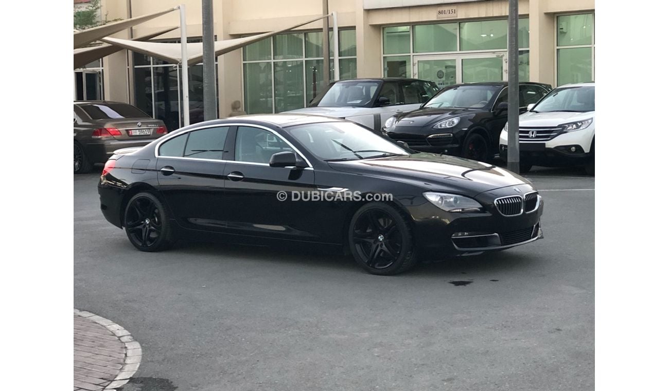 BMW 640i BMW640 MODEL 2015 GCC car perfect condition full option low mileage panoramic roof leather seats nav