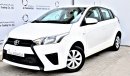 Toyota Yaris 1.3L SE HATCHBACK 2017 GCC 1YR/20K SERVICE CONTRACT DEALER WARRANTY