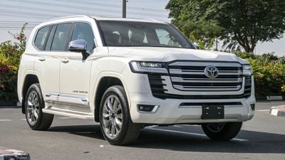 تويوتا لاند كروزر ECTAGR031 - 2025 Toyota LC300 VX - 3.5L Petrol Auto - With Radar - White w Black