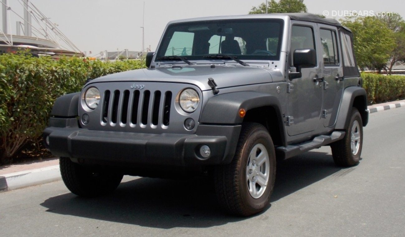 Jeep Wrangler Brand New 2016 UNLIMITED SPORT 3.6L V6 GCC With 3 Yrs/60000 km Dealer