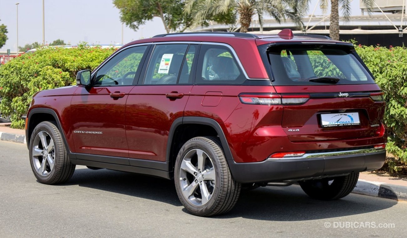 Jeep Grand Cherokee Limited Plus Luxury 4X4 2022 , GCC , 0Km + FREE REGESTRATION + 3 Yrs or 60K Km WNTY @Official Dealer