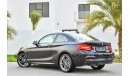 BMW 220i i M-Kit - Brand New! - GCC - AED 2,428 Per Month! - 0% DP