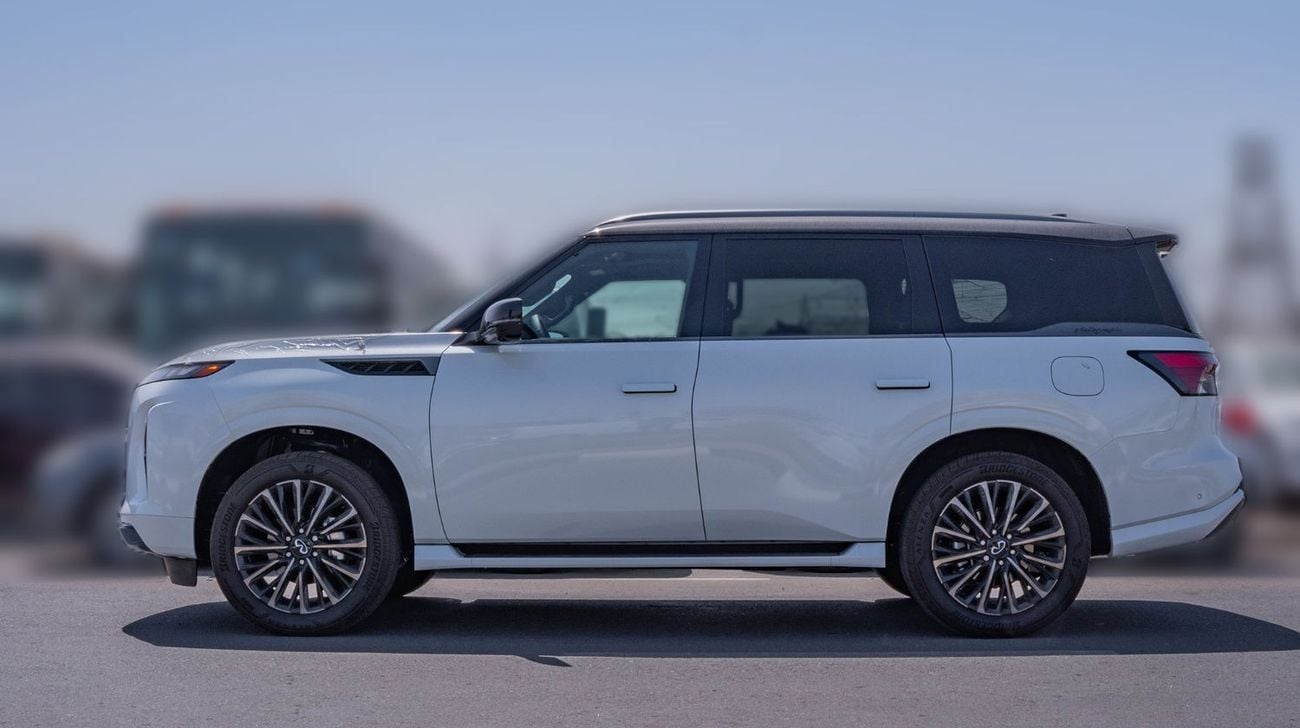 إنفينيتي QX80 AUTOGRAPH CAPTAIN CHAIRS 2026 Infiniti QX80 3.5L AT Petrol with Captain Seat (White-Red)