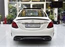 مرسيدس بنز C 200 . EXCELLENT DEAL for our Mercedes Benz C200 ( 2019 Model ) in White Color GCC Specs