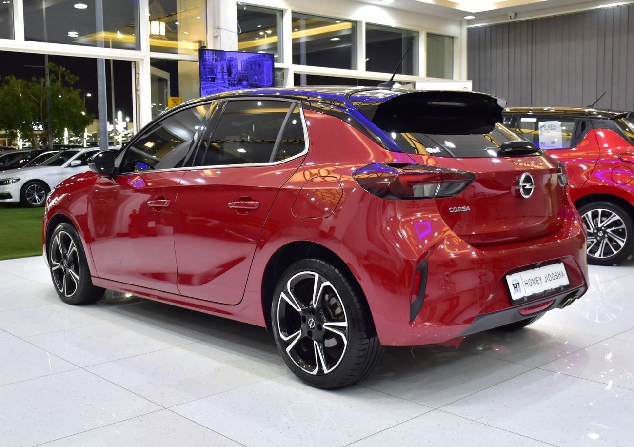 Opel Corsa EXCELLENT DEAL for our Opel Corsa 1.2L ( 2023 Model ) in Red Color GCC Specs