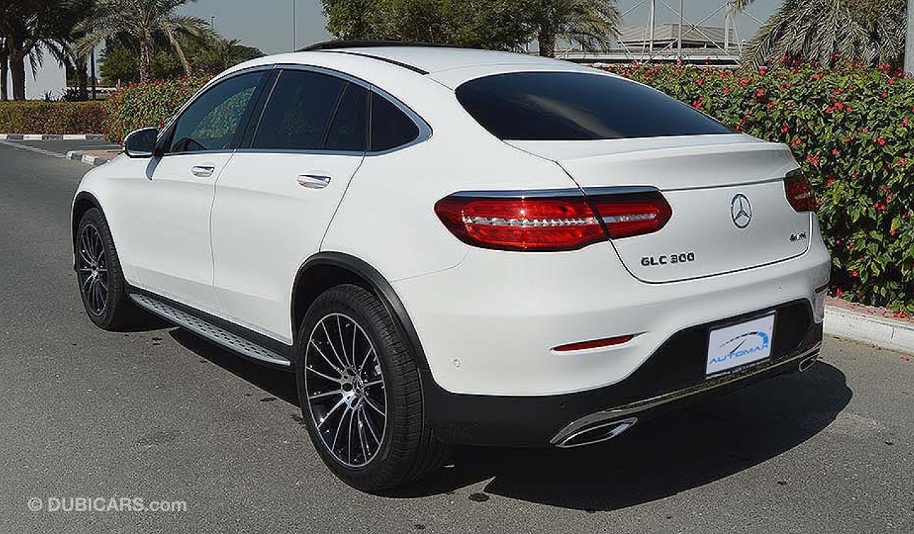 مرسيدس بنز GLC 300 Coupe AMG 2019, 4MATIC 2.0L I4-Turbo GCC, 0km with 2 Years Unlimited Mileage Dealer Warranty