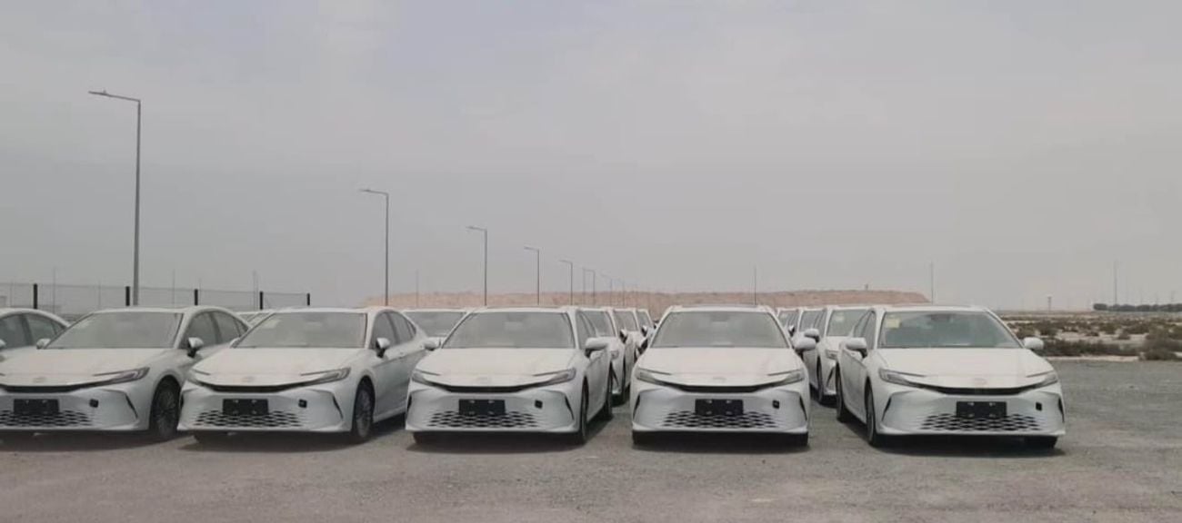 Toyota Camry White-bkack