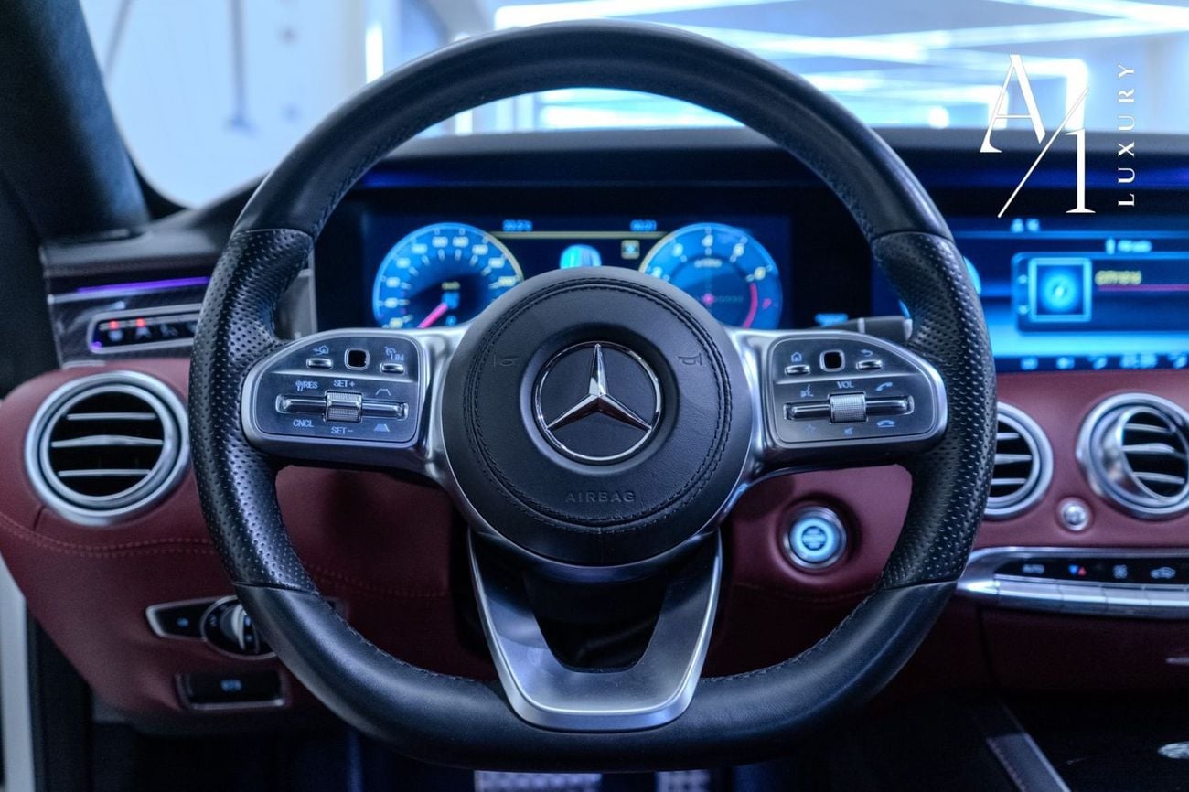 مرسيدس بنز S 560 كوبيه 2018 Mercedes Benz S560 Convertible V8, Service History, Fully Loaded, Excellent Condition, GCC Spec
