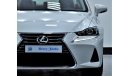 Lexus IS300 Platinum EXCELLENT DEAL for our Lexus IS300 ( 2018 Model! ) in White Color! GCC Specs