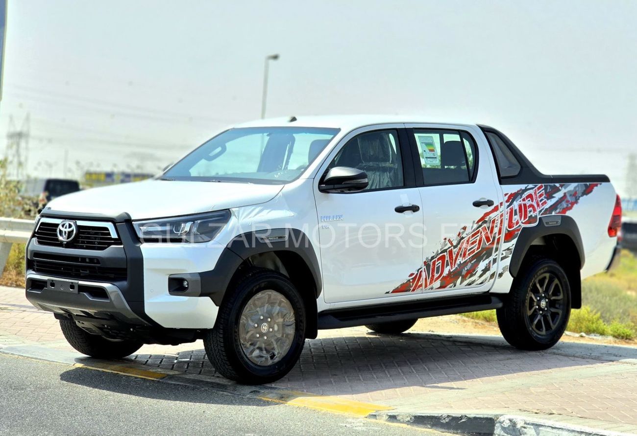 تويوتا هيلوكس HILUX ADVENTURE PETROL 4.0L - FULL WITH COMPRESSOR - WHITE INSIDE BLACK - OMANI