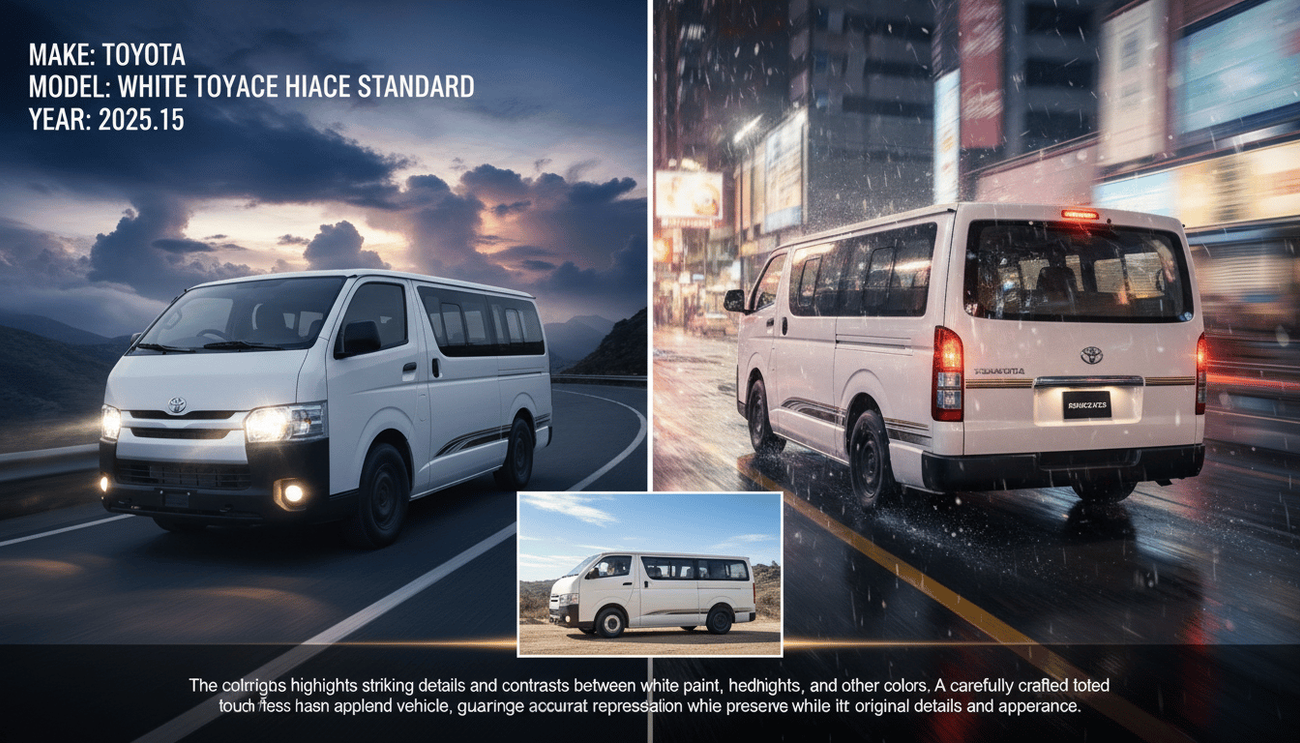 تويوتا هاياس TOYOTA HIACE  15 SEATERS STD ROOF A/C - 2.5L  DIESEL TURBO M/T