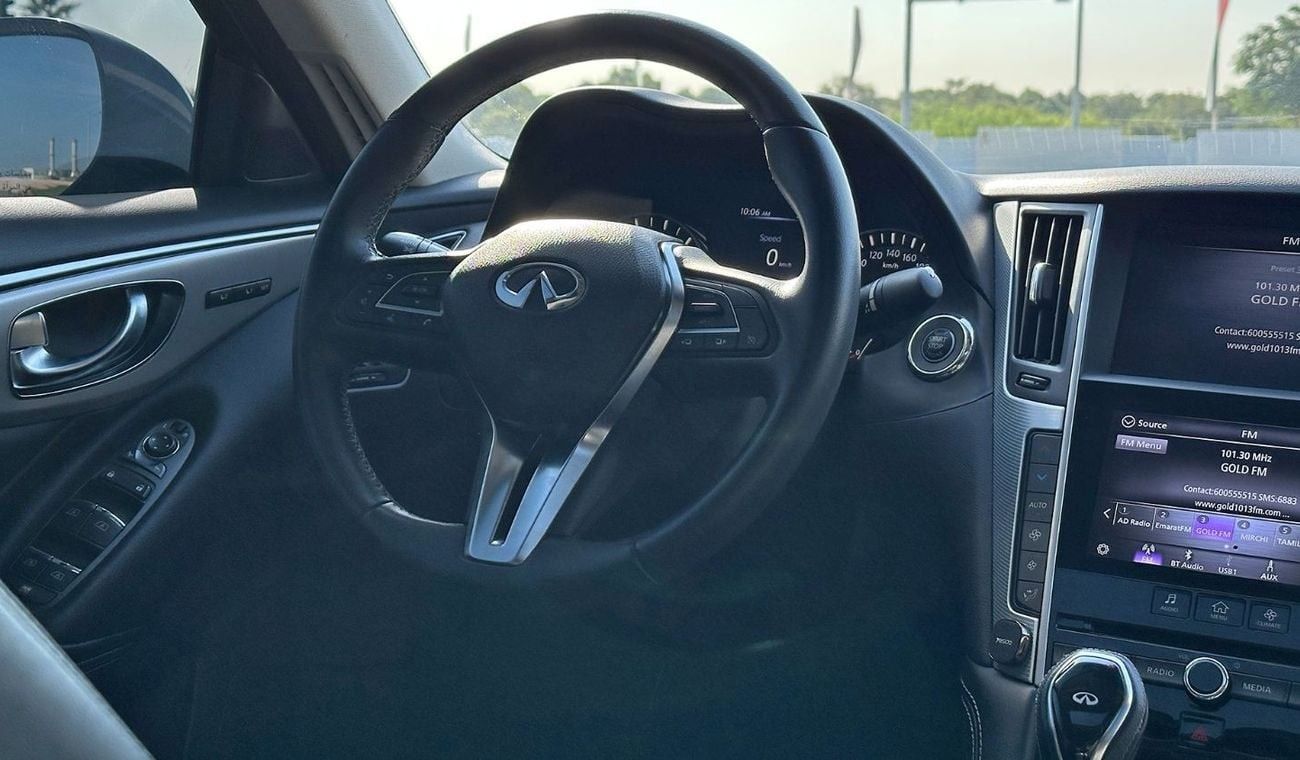 Infiniti Q50 3.0T Sport Black Edition 3.0T V6 GCC 2021 Low Mileage in Perfect Condition