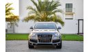 Audi Q7 S-Line Supercharged - 2 Y Warranty - GCC - AED 1,419 Per Month - 0% Downpayment