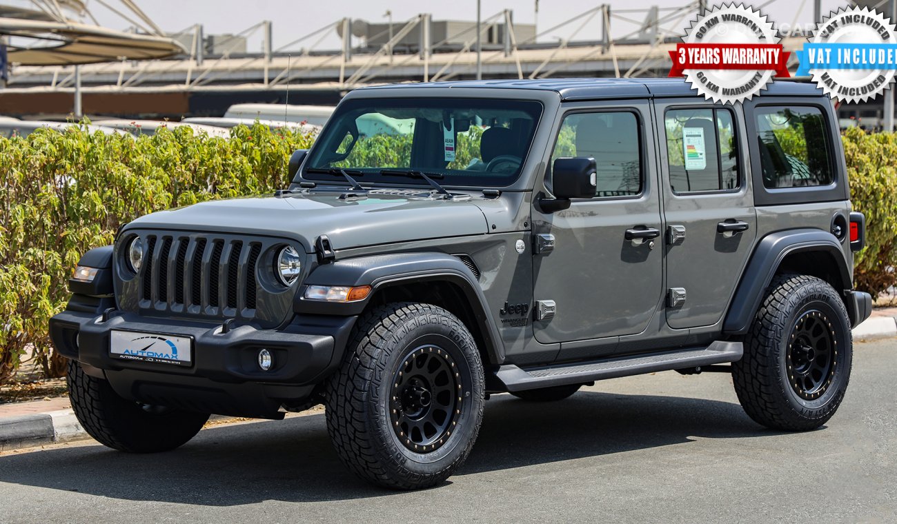 Jeep Wrangler Unlimited Sport Plus V6 3.6L , GCC , 2021 , 0Km , W/3 Yrs or 60K Km WNTY @Official Dealer