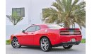 Dodge Challenger RT 5.7L V8 | 1,645 P.M | 0% Downpayment | Full Option | Low Kms!