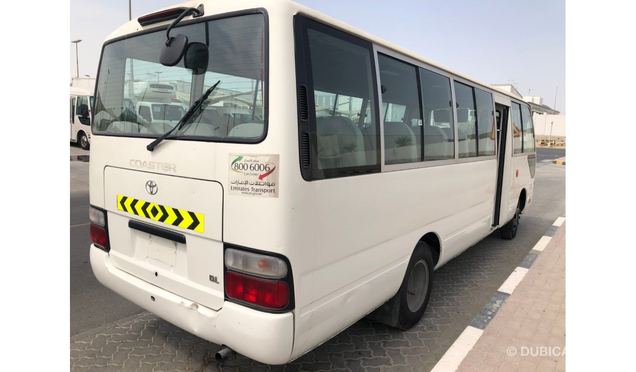 تويوتا كوستر Toyota coaster 30 seater bus Diesel, Model:2015. Excellent condition