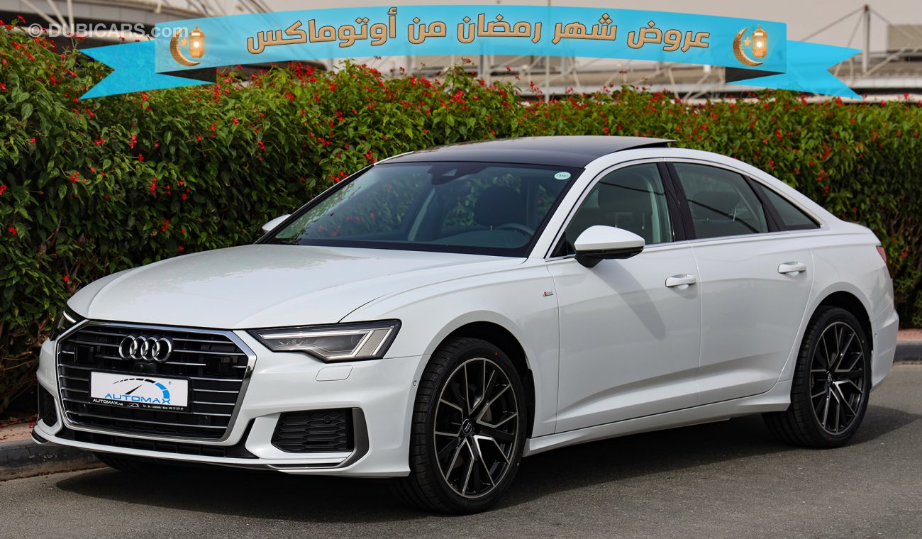 أودي A6 S-Line 2021 Premium 45 TFSI 0km w/3 Yrs Ultd Miles and 5 Yrs or 75K KM Svcs @ Dealer.