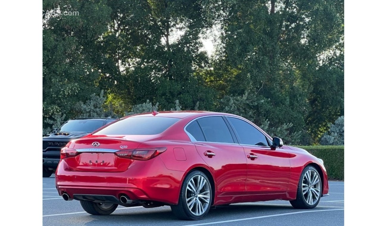 Infiniti Q50 Red Sport 400 INFINITI Q-50S TWIN TURBO 2021 US // LOW MILEAGE // GOOD CONDITION // FULL OPITION