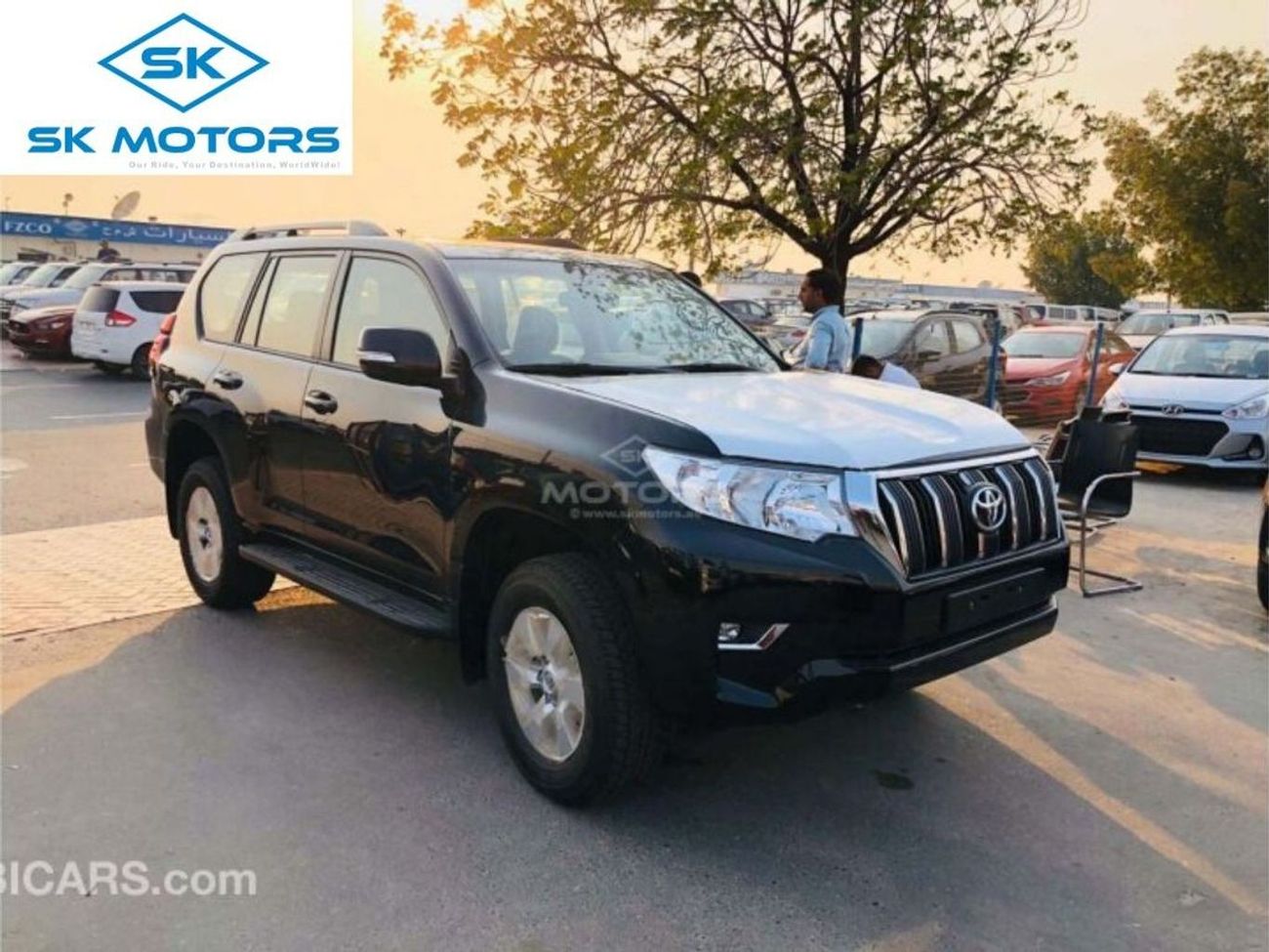 تويوتا برادو TXL 2.7L PETROL, SUNROOF, COOL BOX, ALLOY WHEEL 18'', DOWN TIRE