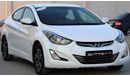 Hyundai Elantra Hyundai Elantra 2015 GCC NO 2 1600cc, in excellent condition, without accidents, very clean from ins