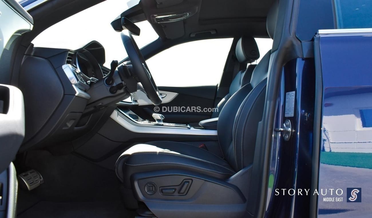 Audi Q8 55 TFSI MHEV Quattro S line V6 3.0L Aut  Local Price (225,000 AED including VAT and Customs )