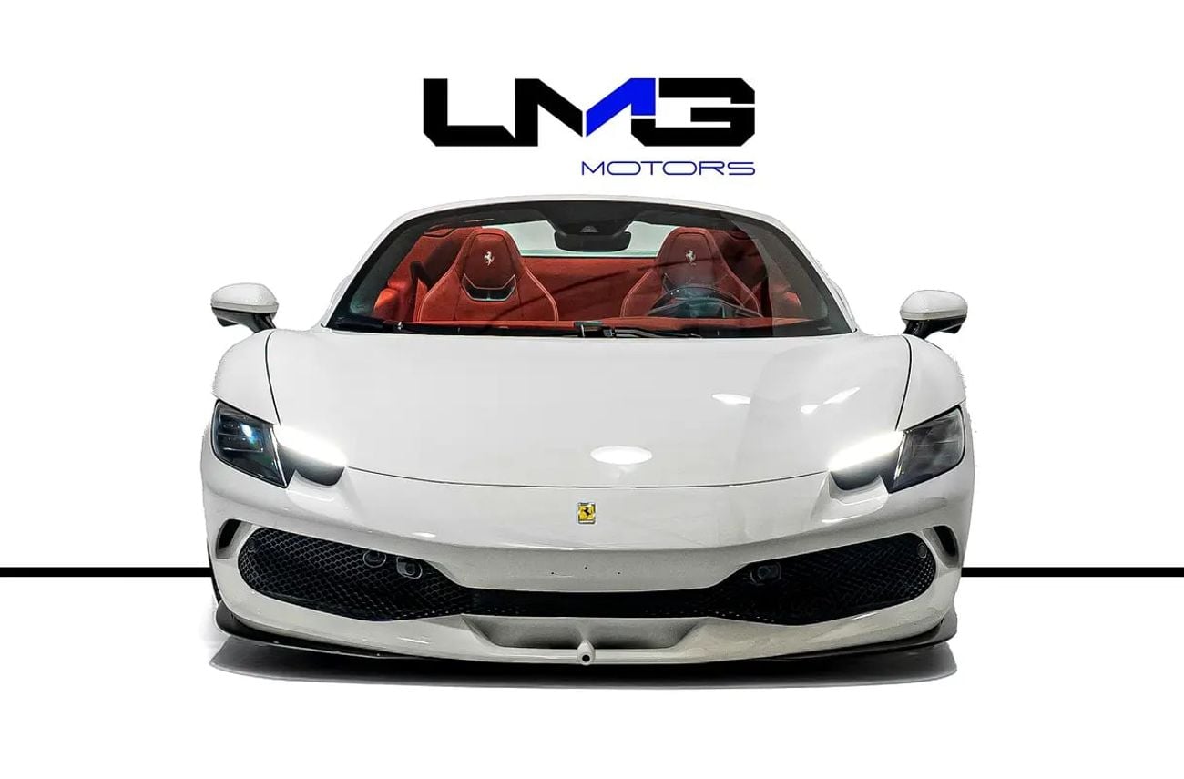 Ferrari 296 GTS CARBON FIBRE FRONT SPOILER | LIFT SYSTEM | COLOURED SPECIAL STITCHING