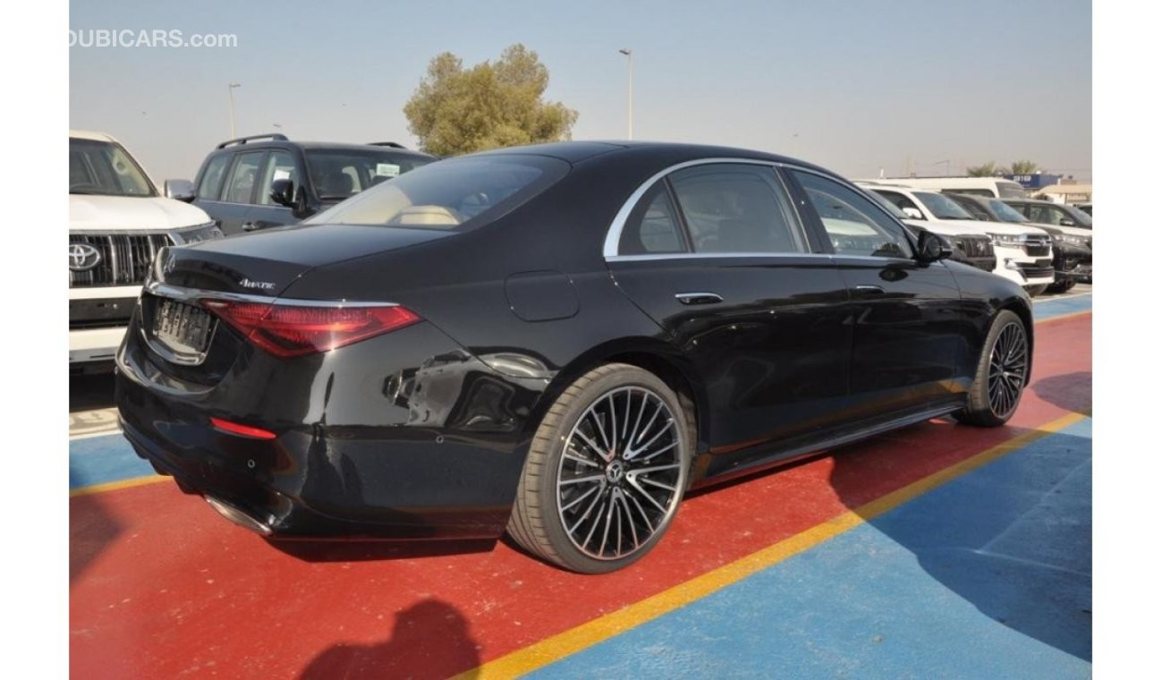 مرسيدس بنز S 500 Full option/LONG BODY/fully loaded/4 seater/Red/Special price/MBUX/augmented/3D burmester