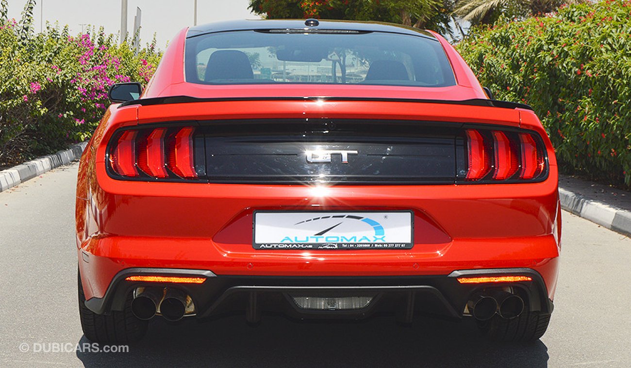 Ford Mustang 2019 GT Premium, 5.0 V8 GCC, Digital Cluster, 0km w/ 3Yrs or 100K km WTY + 60K km SERV from Al Tayer