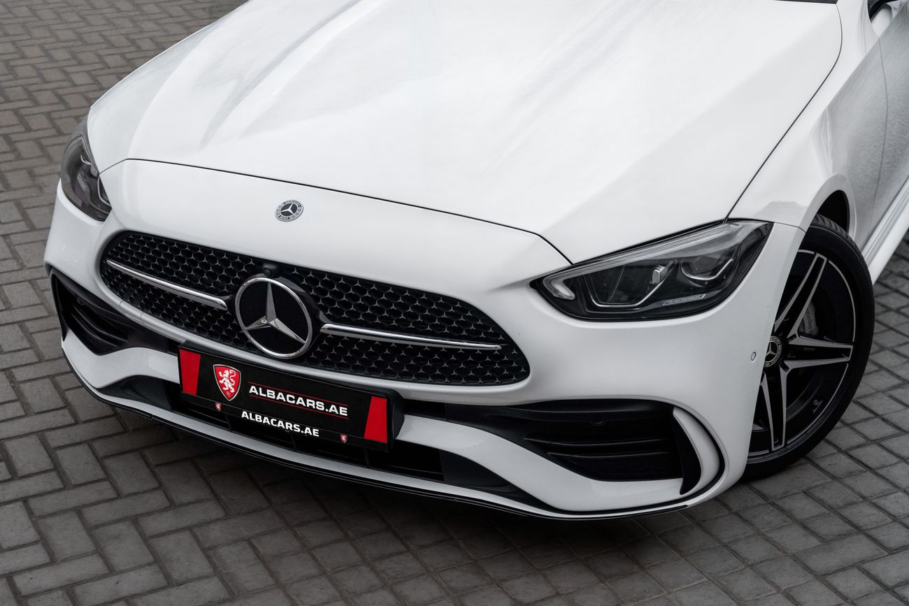 مرسيدس بنز C 200 C200 AMG | 3,721 P.M | 0% Downpayment | AGENCY WARRANTY / SERVICE!