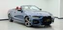 BMW 430i 2021 BMW 430i M-Sport Convertible, 2027 BMW Warranty + Service Pack, Full BMW Service History, GCC