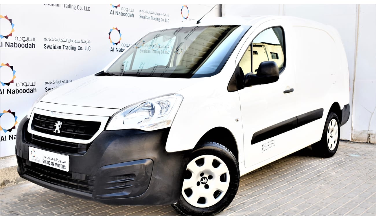Peugeot Partner Tepee VAN 1.6L B9 MANUAL 2018 GCC UNDER BALANCE AGENCY WARRANTY UP TO 2022 OR 100,000 KM