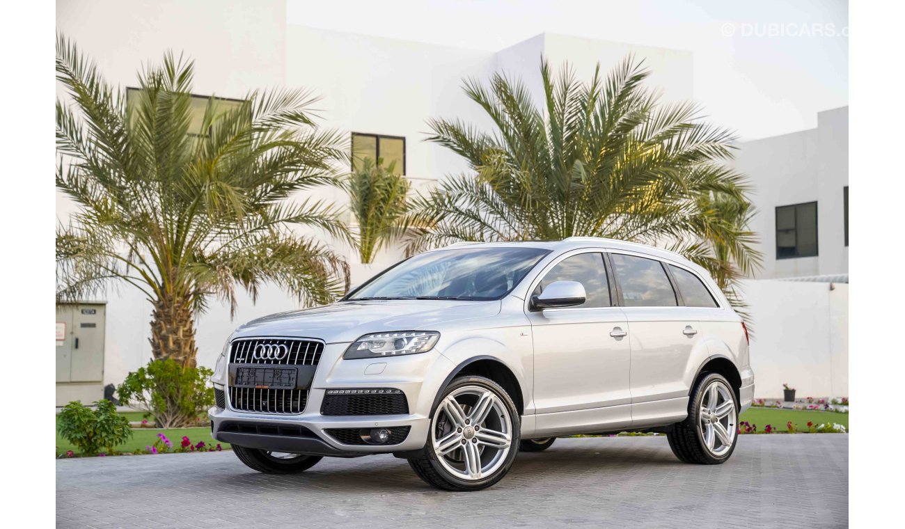 Audi Q7 S-Line 2015 - Immaculate Condition! - 1 Year Warranty! - Only AED 1,939 PM! - 0% DP